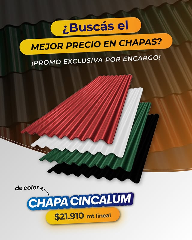 Chapa cincalum colores
